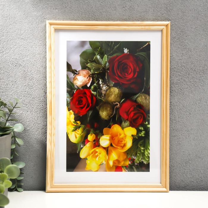 Фоторамка 21х30 (3N92) бесцветная (пластиковый экран) - Фото 1