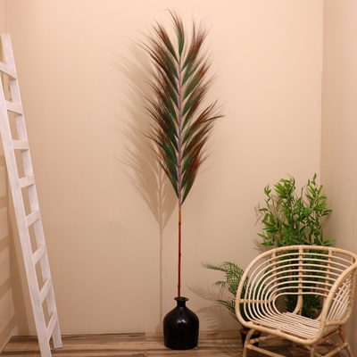 Сухоцвет на бамбуковом стебле 250 см разноцветный