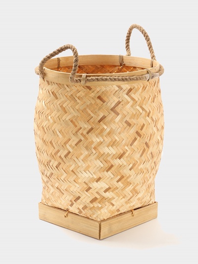 Корзина плетёная из бамбука, 30×30×40 см