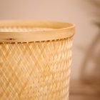 Корзина плетёная, из бамбука 35х35х43 см - Фото 3