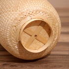 Корзина плетёная, из бамбука 35х35х43 см - Фото 5