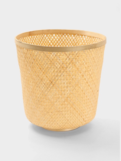 Корзина плетёная из бамбука, 40×40×43 см