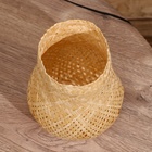 Вазочка плетёная, из бамбука 15х15х18 см - Фото 3