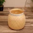Корзина плетёная, из бамбука 40х40х40 см - Фото 2