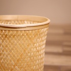 Корзинка плетёная, из бамбука 22х22х25 см - Фото 3