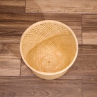 Корзина плетёная, из бамбука 27х27х30 см - Фото 4