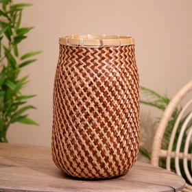 Корзинка плетёная, из бамбука 25х25х55 см