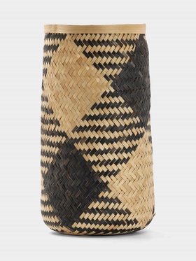 Корзина плетёная из бамбука, 20×20×42 см