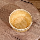 Вазочка плетёная, из бамбука 15х15х4 см - фото 24501650