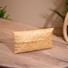 Шкатулка плетёная, 30×18×5 см, бамбук - Фото 2