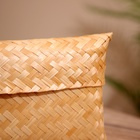 Шкатулка плетёная, 30×18×5 см, бамбук - Фото 3