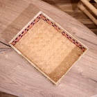 Корзинка плетёная, из бамбука 30х23х8 см - Фото 3