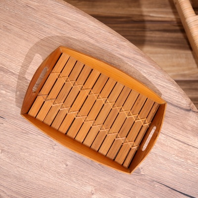 Поднос из бамбука 32х22х4 см