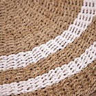 Ковёр на пол овальный натуральный плетёный «Эко», из водорослей, 90×150 см - Фото 3