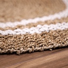 Ковёр на пол овальный натуральный плетёный «Эко», из водорослей, 90×150 см - Фото 4