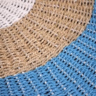 Коврик плетёный круглый 150 см - Фото 3