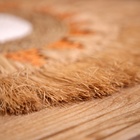 Коврик плетёный круглый 50 см - Фото 4