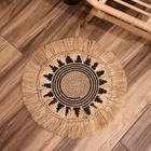 Коврик плетёный круглый 50 см - фото 24535363