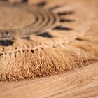 Коврик плетёный круглый 50 см - фото 24535365