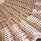 Ковёр на пол круглый натуральный плетёный «Эко», из водорослей, 80 см - Фото 3