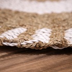 Коврик плетёный круглый 80 см - Фото 4