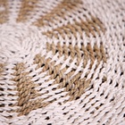 Коврик плетёный круглый 50 см - Фото 3