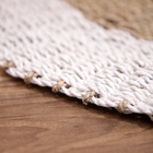 Ковёр на пол овальный натуральный плетёный «Эко», из водорослей, 90×150 см - Фото 4