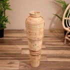 Ваза напольная 25х25х70 см, ротанг - фото 24501868