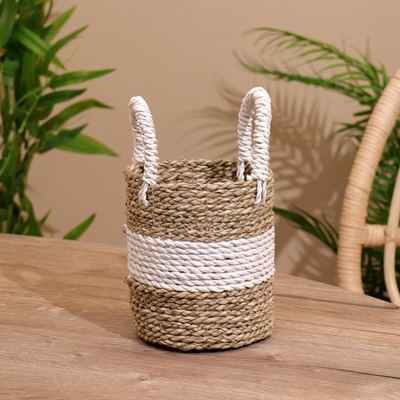 Корзинка плетёная, 13×13×23 см