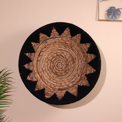 Панно настенное, 40×40×8 см, банановый лист