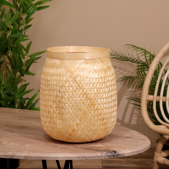 Корзинка плетёная, из бамбука - Фото 1