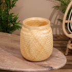 Корзинка плетёная, из бамбука - Фото 2