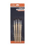 Набор кистей для рисования, белка, 8 штук: № 1, 2, 3, 4, 5, 6, 7, 8, круглые, деревянная ручка, международный размер 10212699