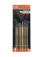 Набор кистей для рисования, белка, 8 штук: № 1, 2, 3, 4, 5, 6, 7, 8, круглые, деревянная ручка, международный размер 10212699