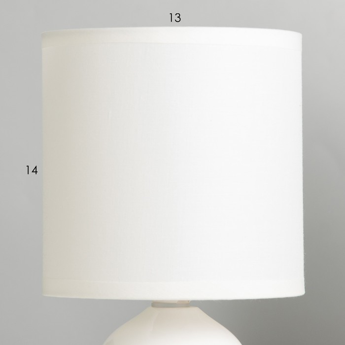 Настольная лампа Либерти E14 40Вт Белый 26х13х13 см - фото 1927174982