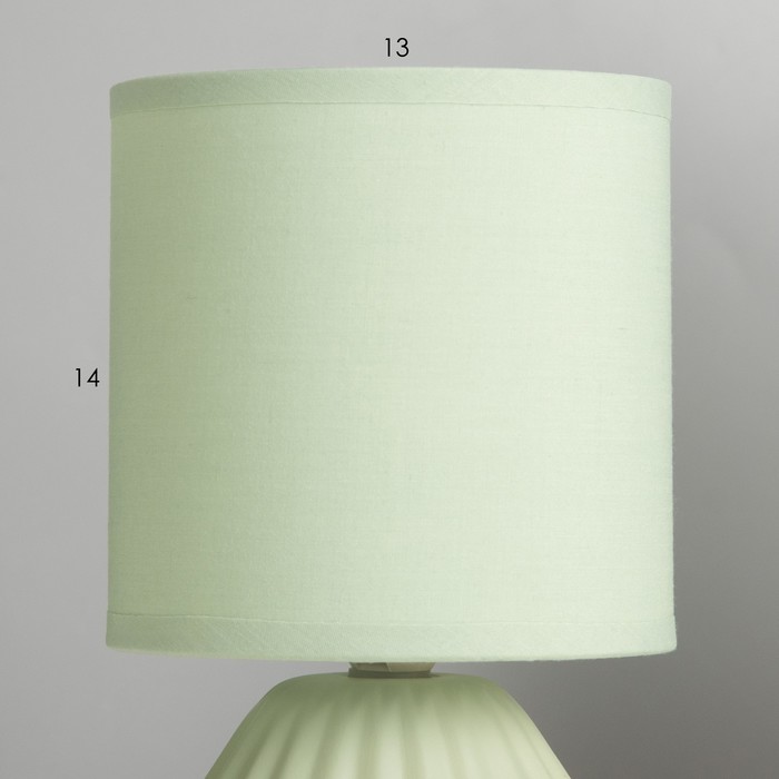 Настольная лампа Глори E14 40Вт Зеленый 23.5х13х13 см - фото 1906741263