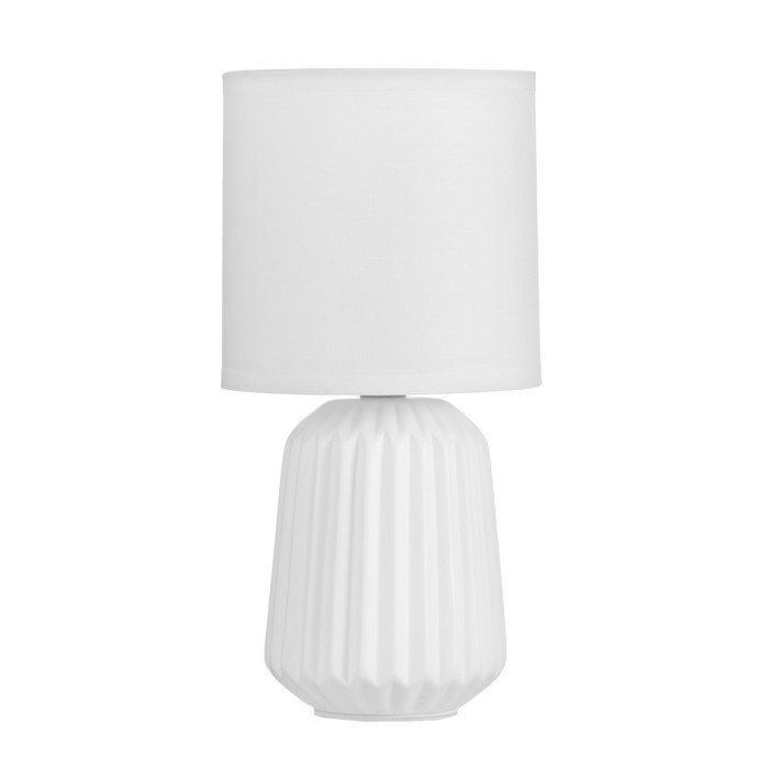 Настольная лампа Хэвен E14 40Вт Белый 27х13х13 см - фото 1906741271