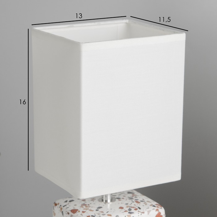 Настольная лампа Флаффи E14 40Вт Белый, разноцветный  30х13х11,2 см - фото 1906741280