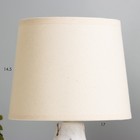Настольная лампа Комфорт E14 40Вт Белый, Золото  30х18х18 см - Фото 4