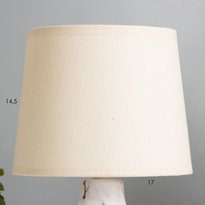 Настольная лампа Комфорт E14 40Вт Белый, Золото  30х18х18 см - фото 1906741293