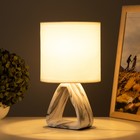 Настольная лампа Камелия E14 40Вт Белый 27х15х15 см - Фото 2