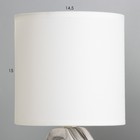 Настольная лампа Камелия E14 40Вт Белый 27х15х15 см - Фото 4