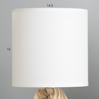 Настольная лампа Камелия E14 40Вт Коричневый, белый 27,5х15х15 см - Фото 4