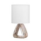 Настольная лампа Камелия E14 40Вт Коричневый, белый 27,5х15х15 см - Фото 6