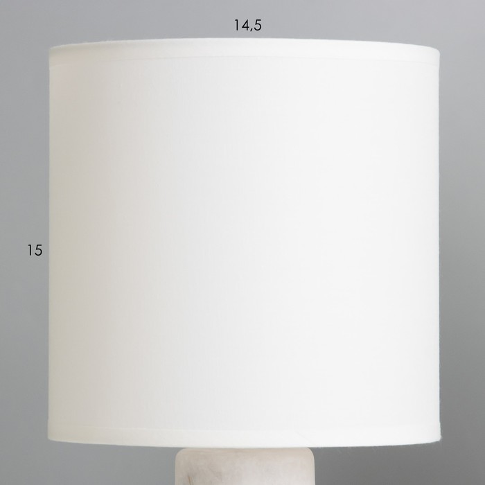 Настольная лампа Аполс E14 40Вт Белый, золото 27,5х15х15 см - фото 1908195412