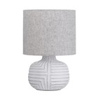 Настольная лампа Сферум E14 40Вт Серый 28х18х18 см - фото 24324045