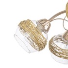 Люстра потолочная Инфинити 5х40Вт Е14 Золото 40x40x25 см - фото 24324050