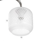 Люстра потолочная Бетти 5х40Вт Е14 Хром 54x54x29 см - фото 24324089