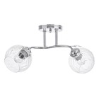 Люстра потолочная Дебра 2х40Вт Е27 Хром 46x19x22 см - фото 24324103