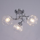 Люстра потолочная Дебра 3х40Вт Е27 Хром 46x46x22 см - фото 24324108